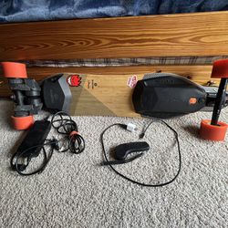 Boosted Board V2 Dual Electric Longboard (Remote, Charger & Box) + newer wheels