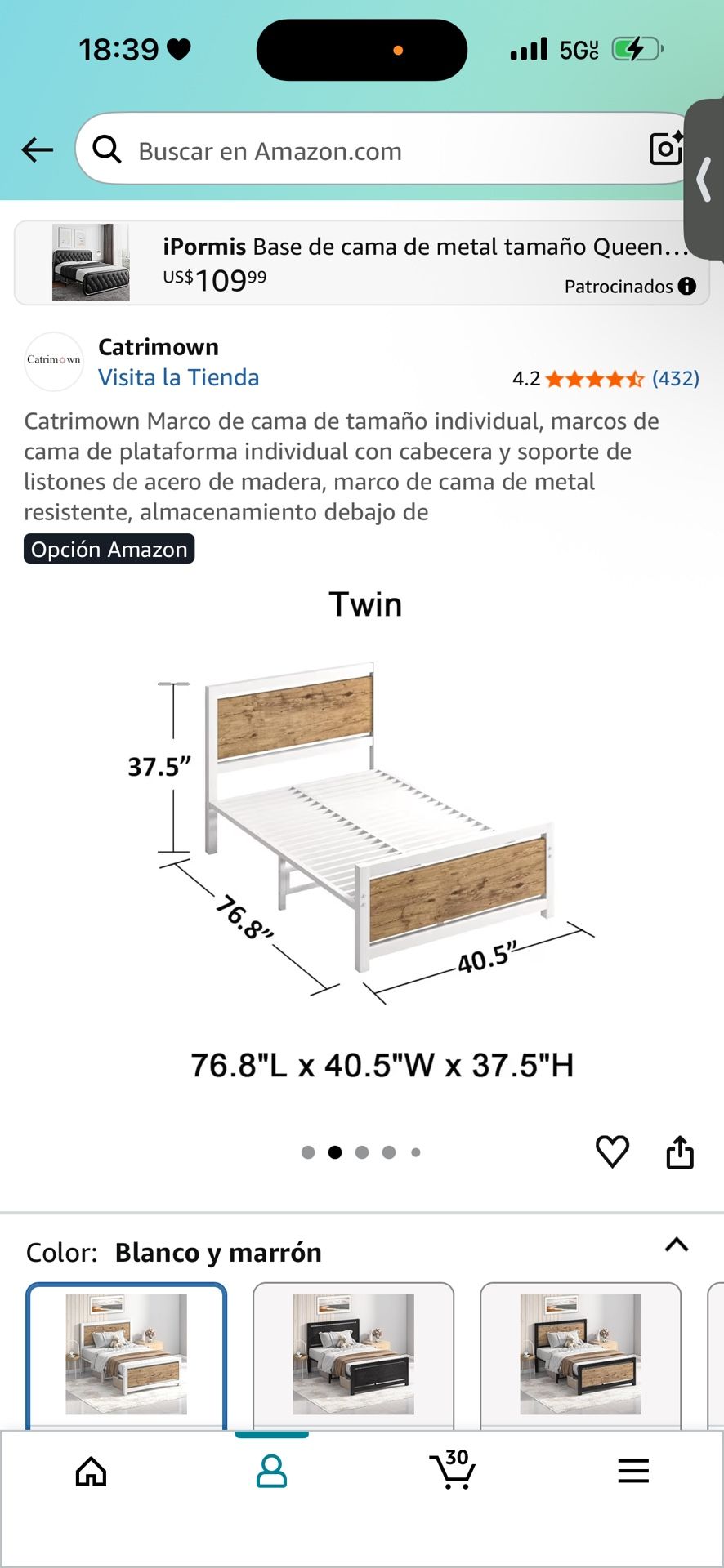 Cama Twin