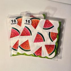 Watermelon Paper Napkins 16 Count – 2 Packs