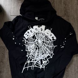 Black And White Sp5der Hoodie (NEW)
