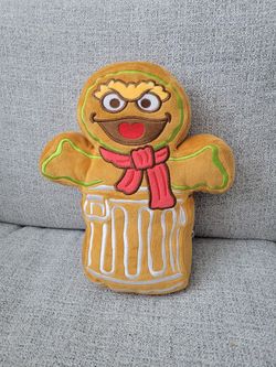Sesame Place Oscar The Grouch Gingerbread Plush