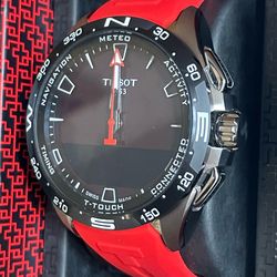TISSOT TITANIUM CASE T-TOUCH CONNECT SOLAR 47.5mm SMART WATCH “NEW”