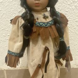 Native-American Porcelain Doll (Fantasy Doll Collection)