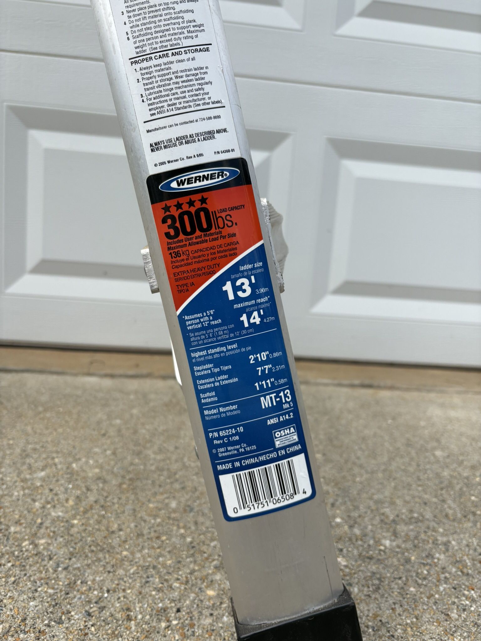 Werner MT-13 Ladder