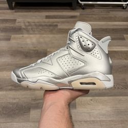 PSG x Air Jordan 6 Retro “Silver” Size 10.5 IN HAND BRAND NEW