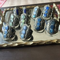 Antique Bracelets With Natural Stone Each Pairs For $85