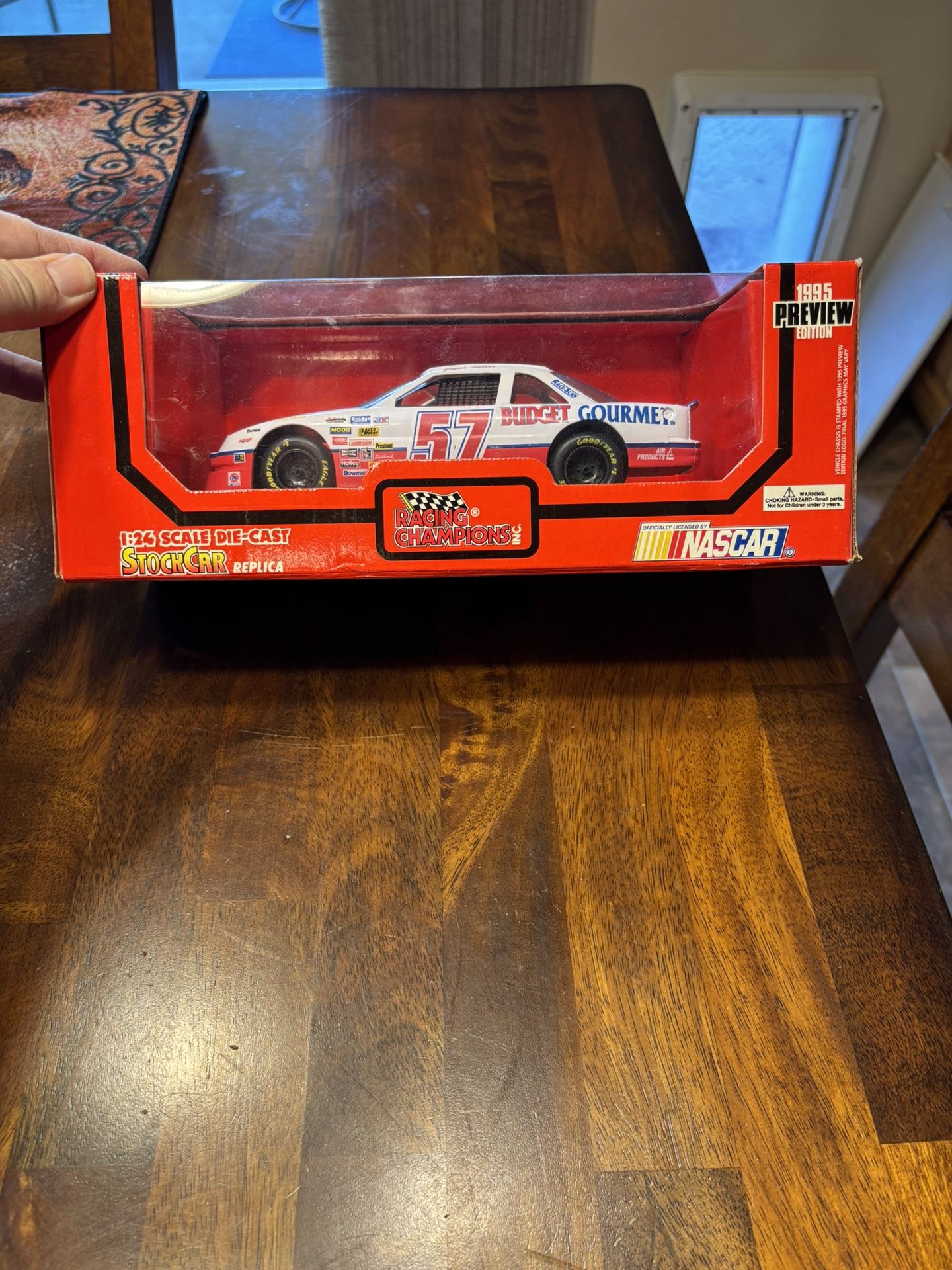 1:24 Scale Die-Cast Stock Car Replica, #57 Budget Gourmet 1995 Preview Edition