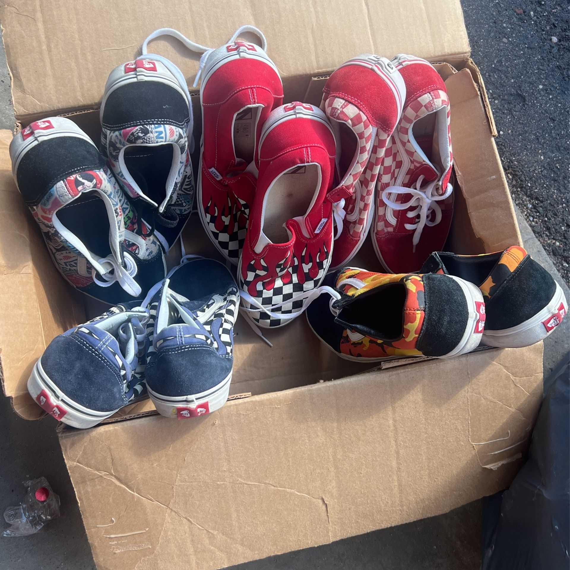 Vans 5 Pairs Size 11