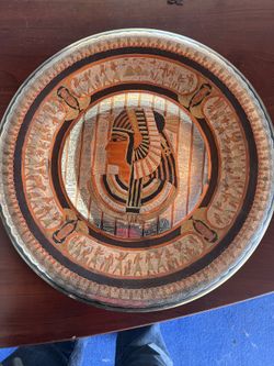 Egyptian Themed Decorative Plate
