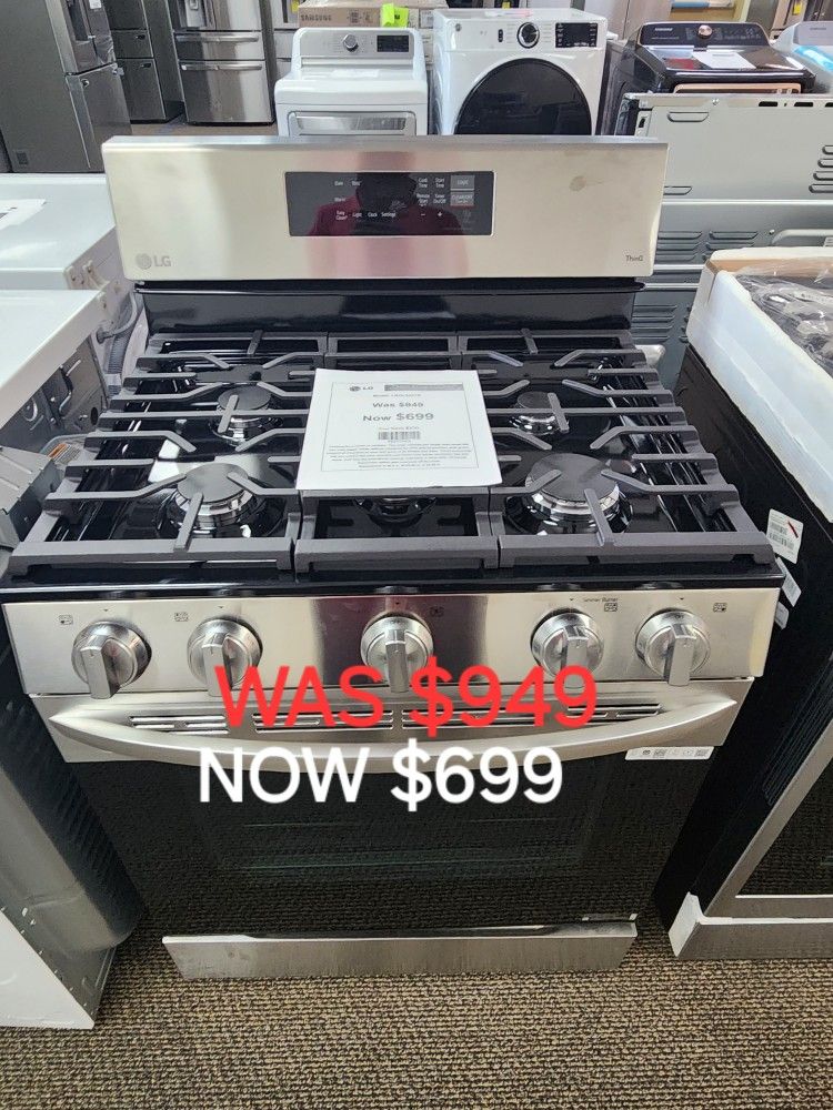30 In 5.8 Cu. Ft. Smart Single Oven Gas Range With Easyclean, Wifi Enabled 