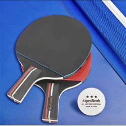 Ping Pong Paddle & Table Tennis Set - Includes 2 Table Tennis Rackets and 3 Table Tennis Balls,