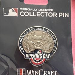 Dodgers Opening Day Pin