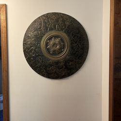 Beautiful Large Metal Wall Hanging Medallion 