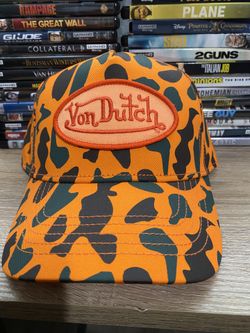 Von Dutch Orange Camo Trucker