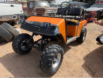 EZ-GO lifted golf cart gas