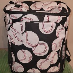 Baseball Large Backpack Cooler