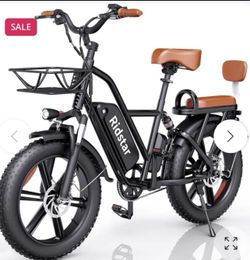Ridstar® FM001 2-Seater Fat Tire Electric Bike 1000w Motor 