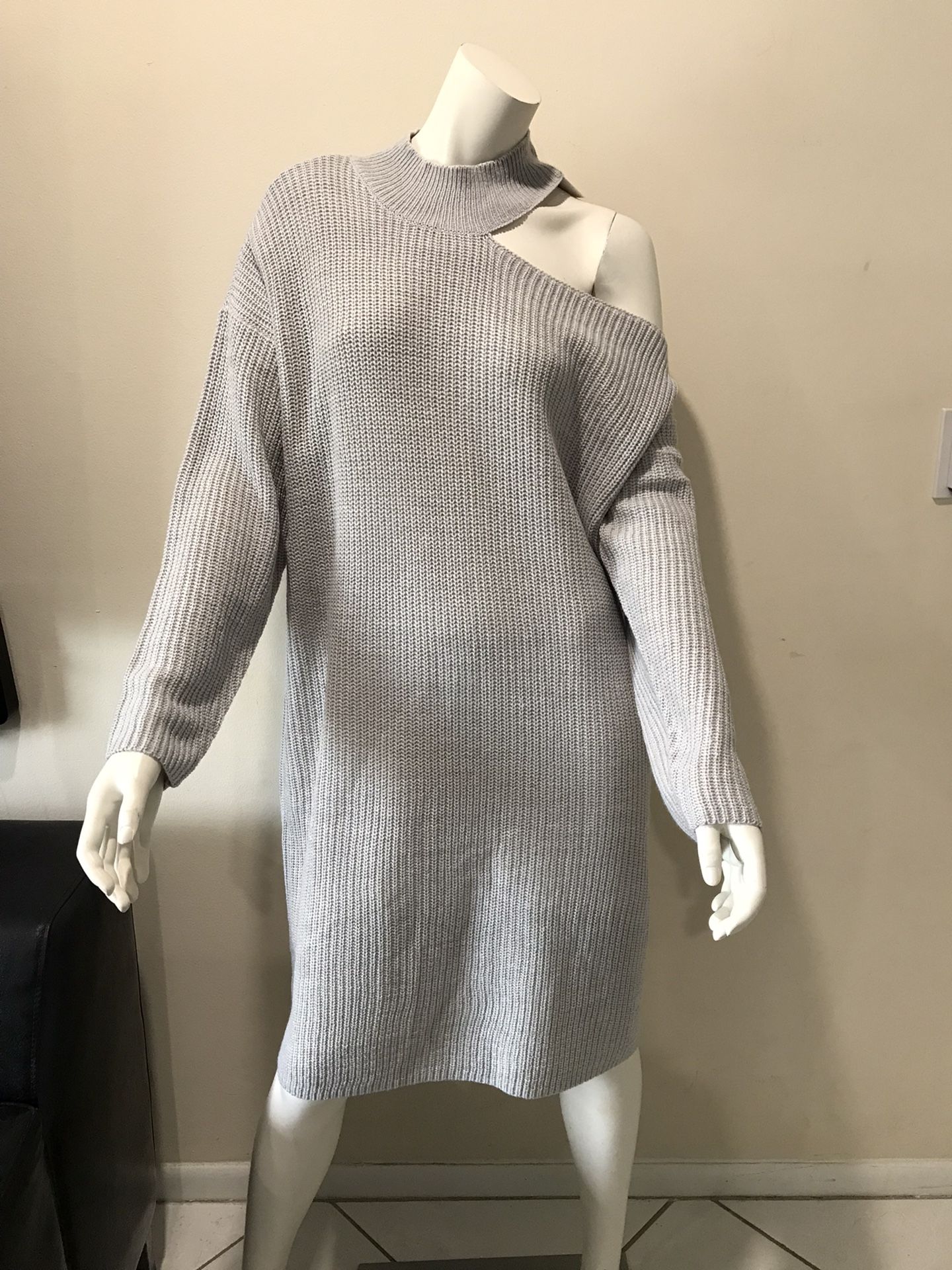 Blue Orchid Women Plus Sweater Dress/tunic/Lt Hthr Grey/size 2X/brand New