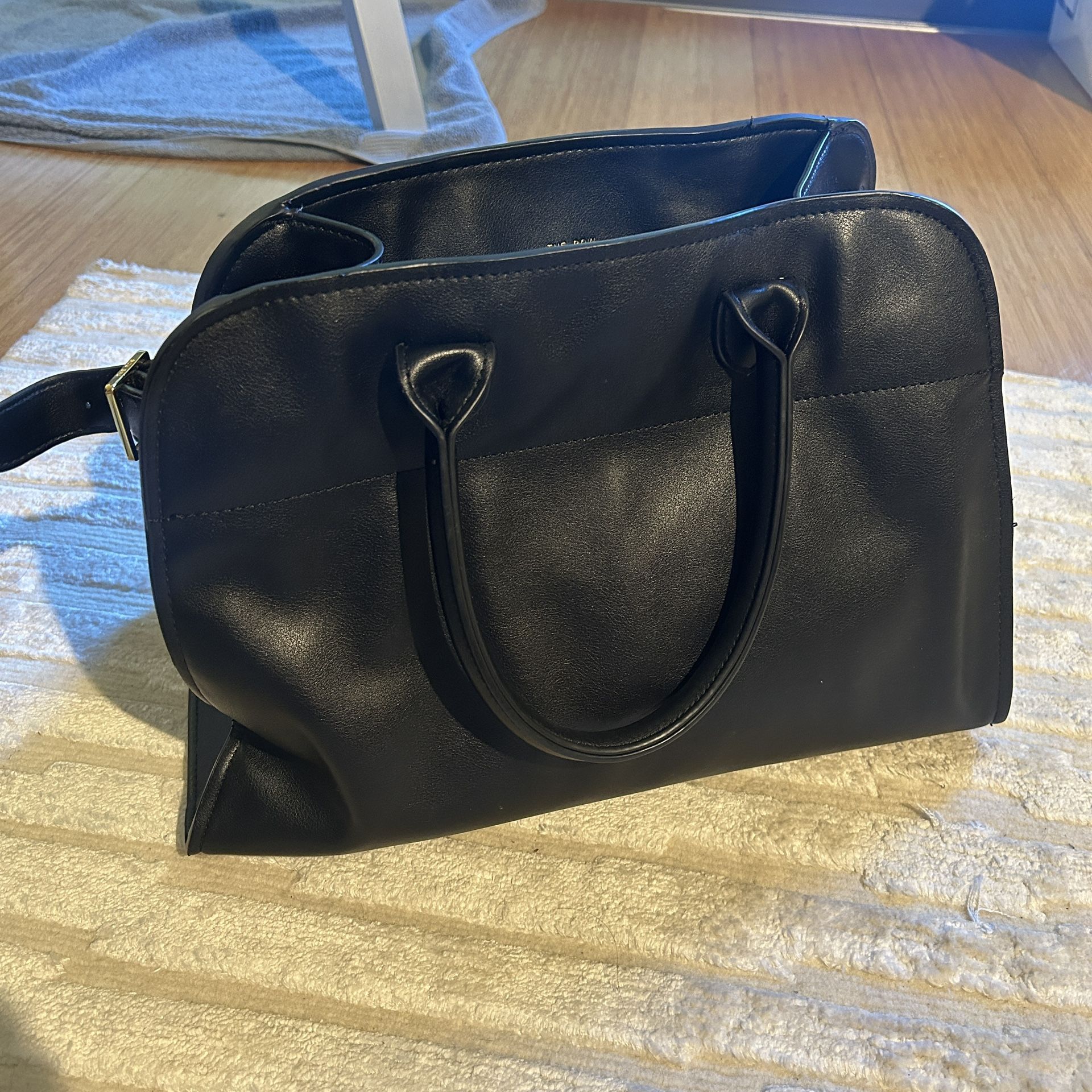 Black leather purse