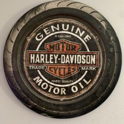 23” Harley Davidson Genuine Motor Oil Wood Sign