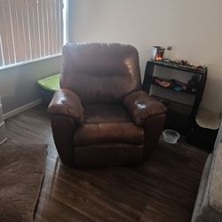 Brown Leather Recliner