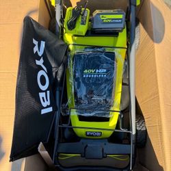 RYOBI 40V HP Brushless 20 in. Cordless Battery Walk Behind Push Mower with 6.0 Ah Battery and Charger