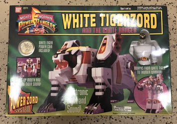 Original 1994 Might Morphin power rangers White Tigerzord and white ranger