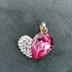 Heart Shape Crystal Pendant Women's Jewelry Cubic Zirconia