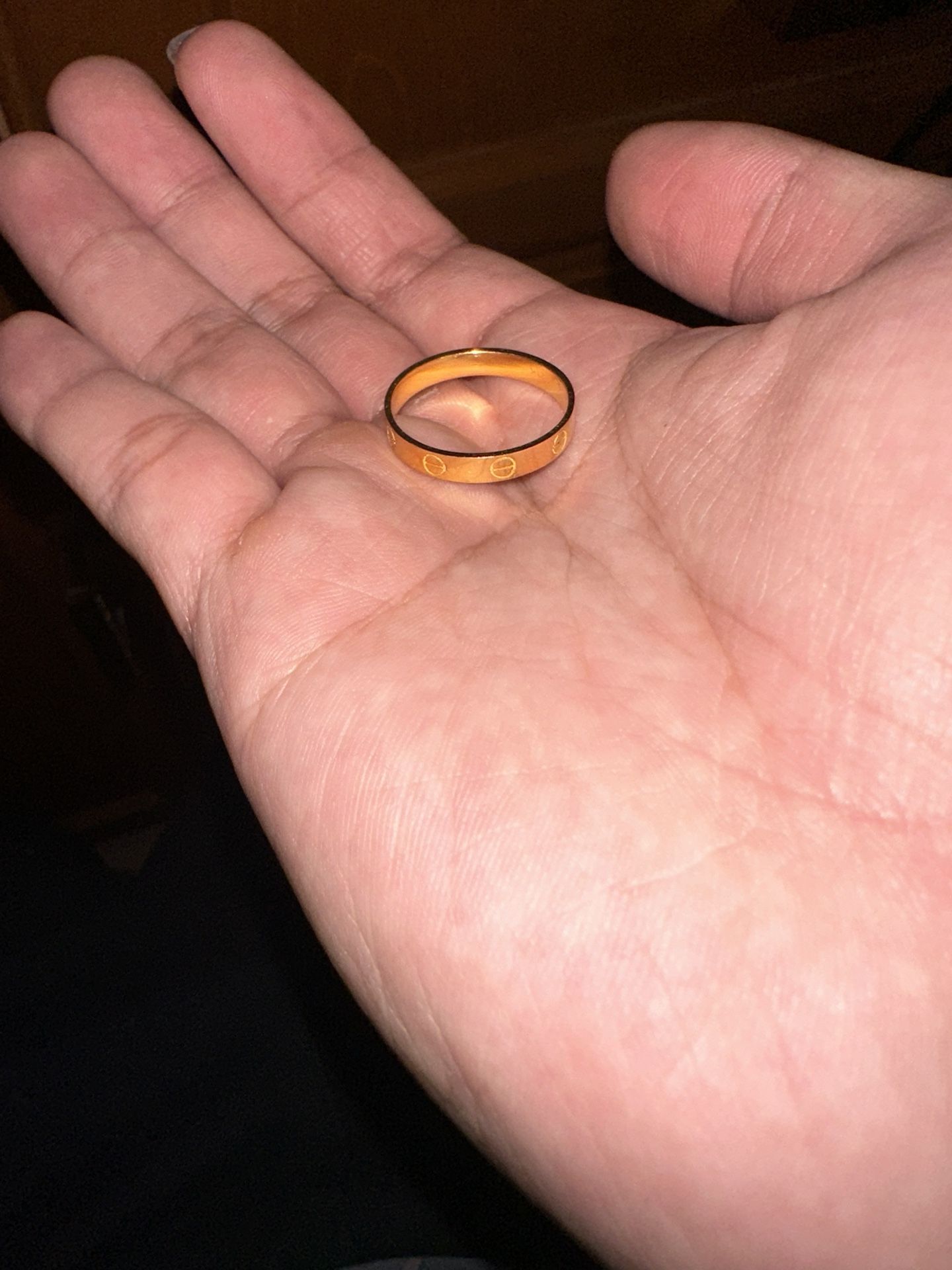 21k gold ring (Cartier Design)