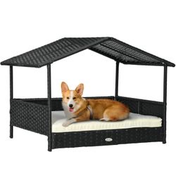 Super Cute Outdoor Pet Lounge With Shade Navy Cushion New In Box 