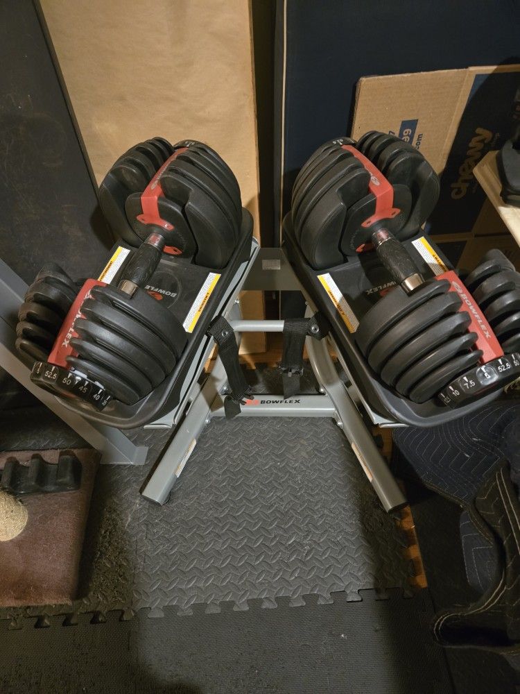 Bowflex 552 Adjustable Dumbbells With Stand