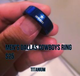 Metallic Blue Dallas Cowboys Ring