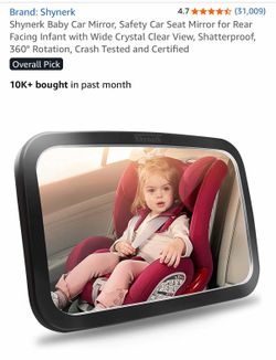 Baby car seat mirror rear facing