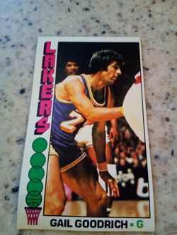 Vintage 1976 Topps basketball/ Gail Goodrich/ Los Angeles Lakers/ guard/card # 125