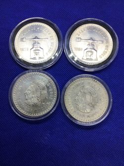 4x Mexico Silver Coins
