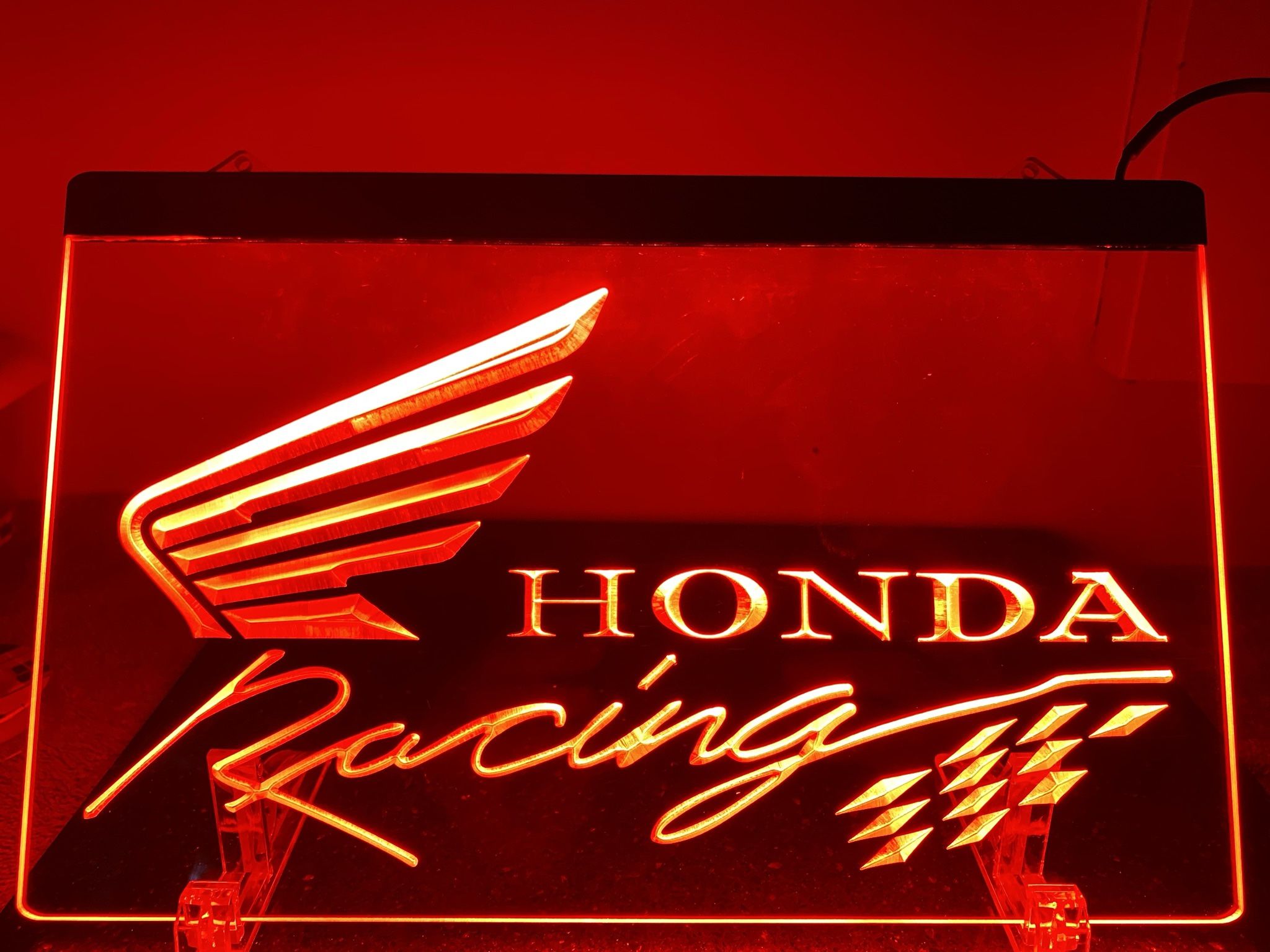 Honda Racing Lighted Sign (8”x12”)