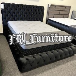 New Queen Bed Frame With Mattress 