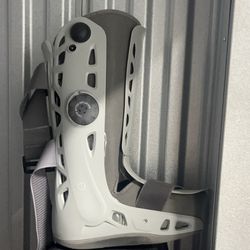 Medical Walking Boot with Adjustable Support and crutches 