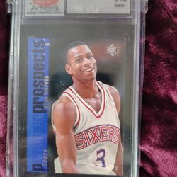 Allen Iverson Rookie Card Graded 8.5