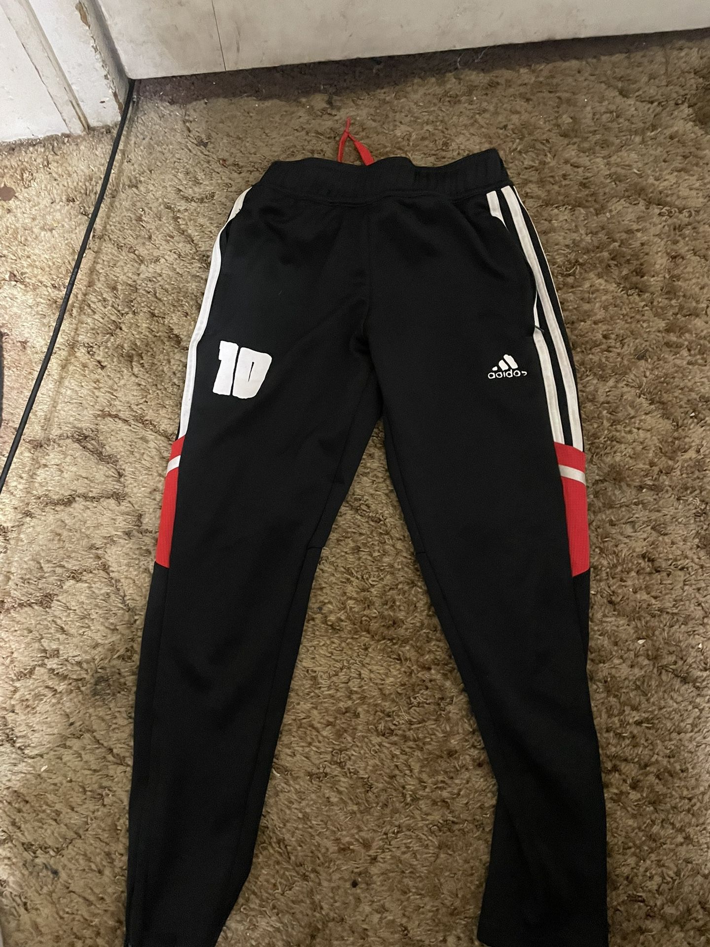 Adidas Boys Black Trousers 