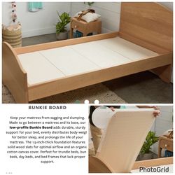 🛒🛏️ full size organic Bunkie board 💰💰