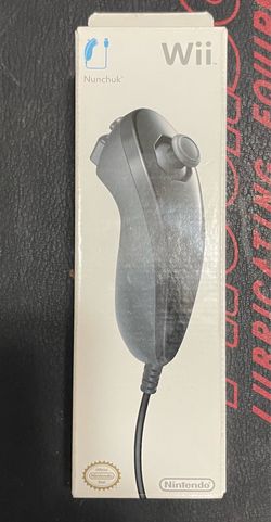 Nos Nintendo wii black controller sealed in packaging 20$ firm
