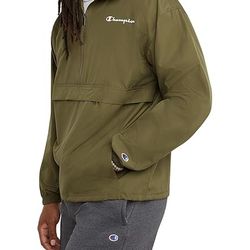 NEW Champion Windbreaker Army Green. Men's Stadium Jacket Packable