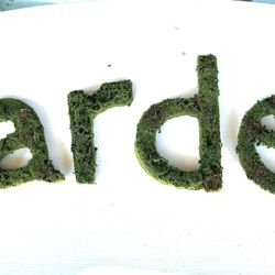 Moss “Garden” Letters/Sign