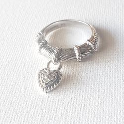 Judith Ripka Sterling Silver Ring - Size 8