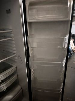 Silver refrigerator like new