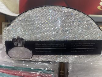 Trubeauty Rhinestone Brush Holder