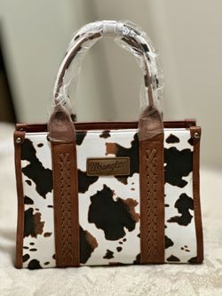 Wrangler Tote Bag For Women Western Cow Print 