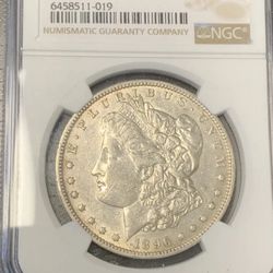 1896 O Morgan Silver Dollar Graded