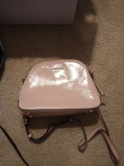 Michael Kors dome patent leather water resistant  dome purse